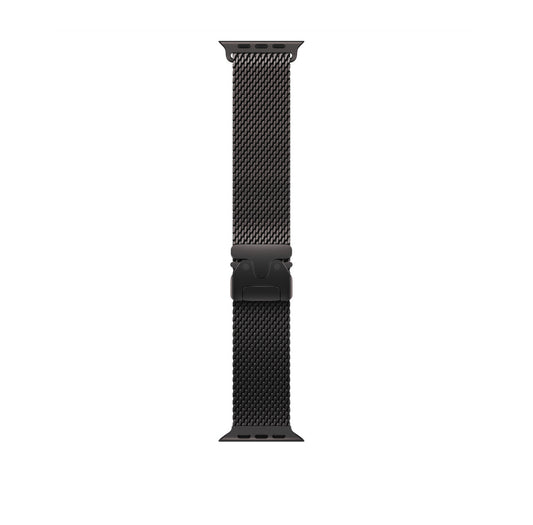 Bracelet Milanais en titane noir 49 mm - Small